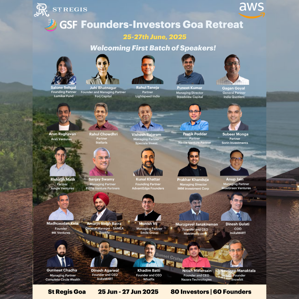 Poster for GSF Founders-Investors Retreat: Goa