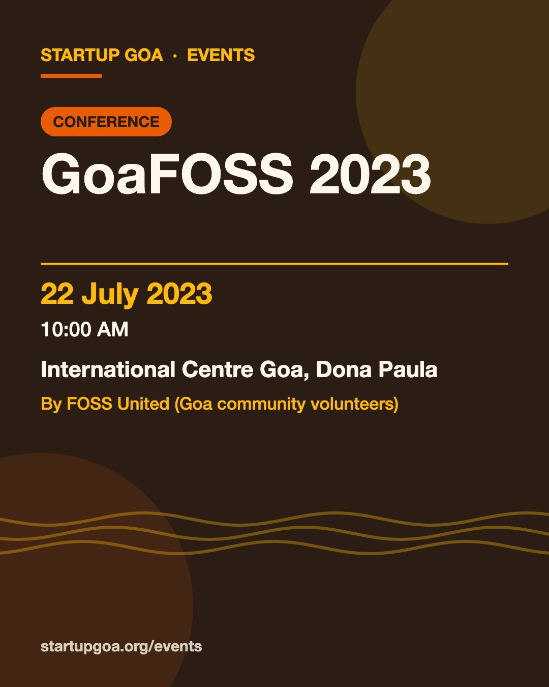 Poster: GoaFOSS 2023, 22 July 2023