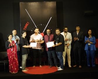 Poster for TEDxPanaji 2025 Innovation Hub