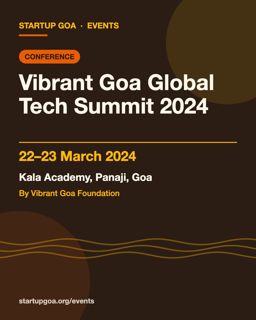 Poster: Vibrant Goa Global Tech Summit 2024, 22–23 March 2024